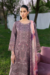 3-PC Unstitched Embroidered Lawn Riwayat By Ramsha | Y-1310